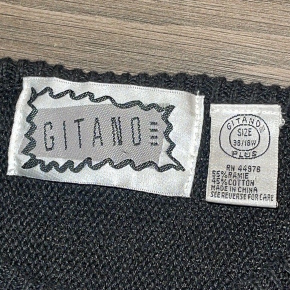 Vintage 80s Gitano Black Sweater with multicolor Sequins - Picture 9 of 10